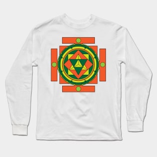 Merkaba Mandala Long Sleeve T-Shirt